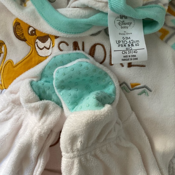 Disney Baby Dumbo and Simba Fleece Onsie set - Picture 3 of 7